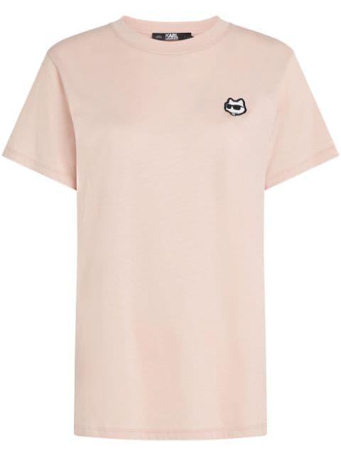 Ikon logo-appliqué T-shirt by KARL LAGERFELD