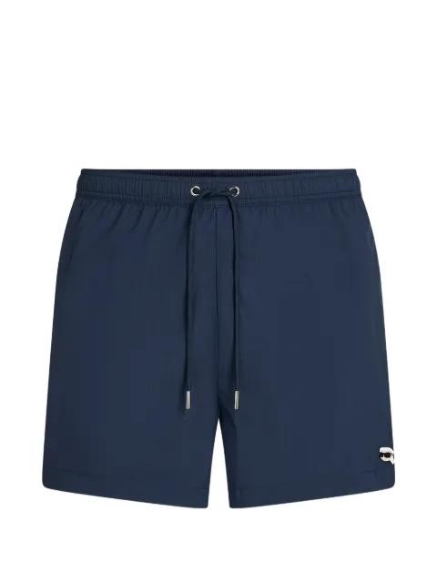 Ikon logo-detail swim shorts by KARL LAGERFELD