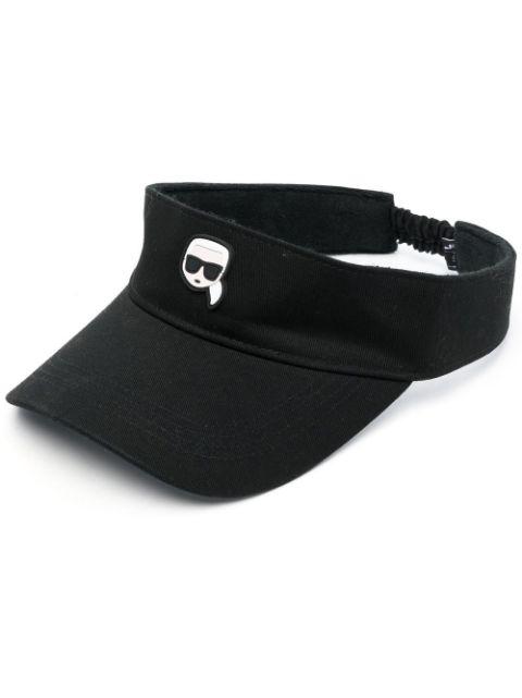 Ikon logo-print visor by KARL LAGERFELD