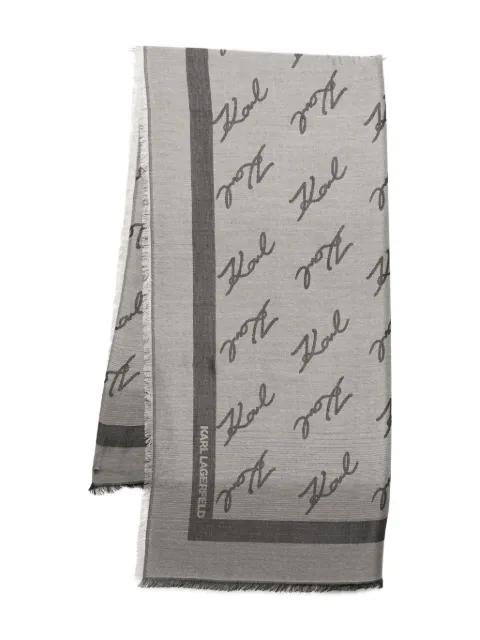 Ikon mongoram scarf by KARL LAGERFELD
