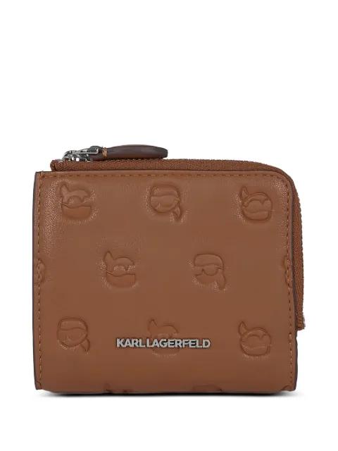 Ikon monogram bifold wallet by KARL LAGERFELD