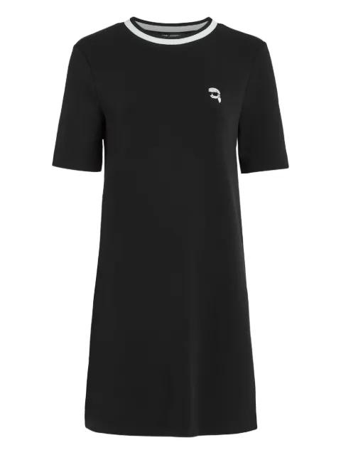 Ikon-patch T-shirt dress by KARL LAGERFELD