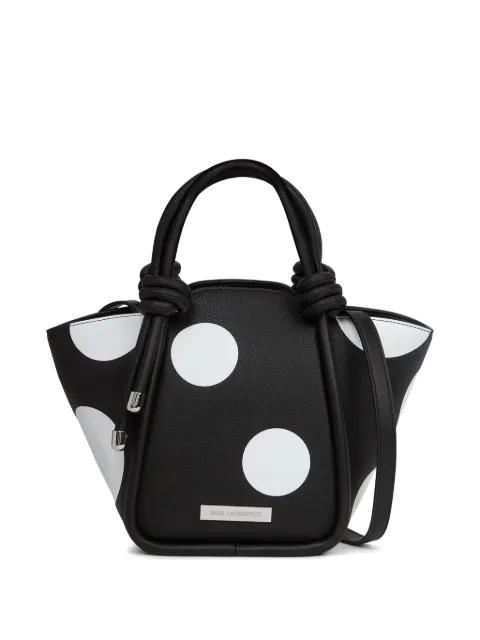 Ikon pebble knots tote bag by KARL LAGERFELD