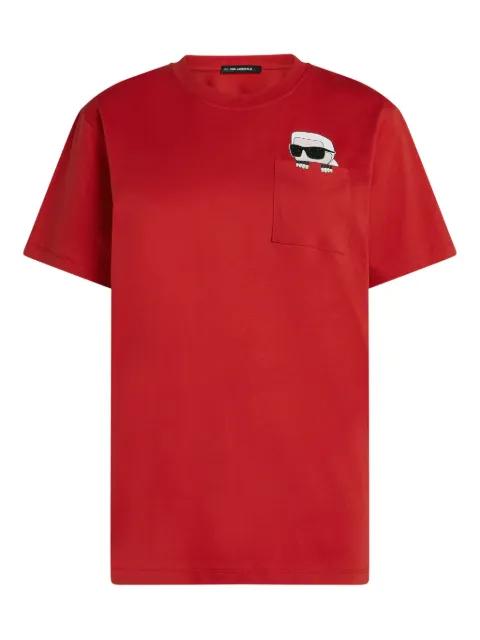 Ikon rhinestone T-shirt by KARL LAGERFELD