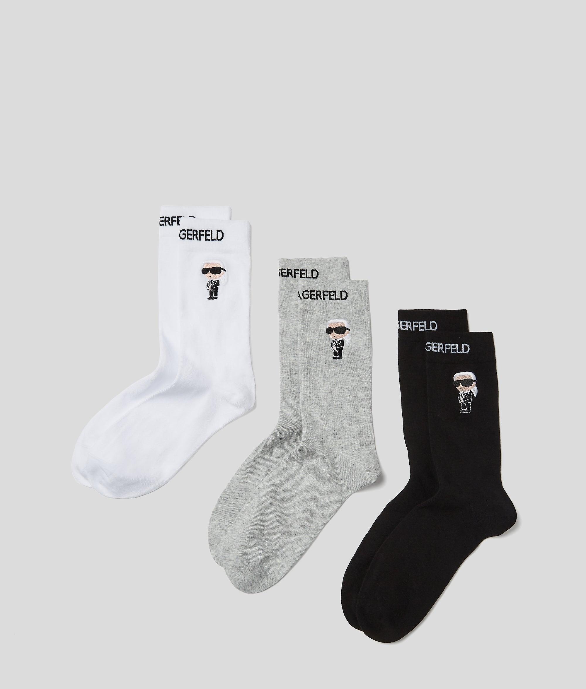 Ikon short socks – 3-pack by KARL LAGERFELD