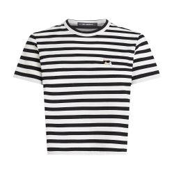 Ikon stripe boxy t-shirt by KARL LAGERFELD