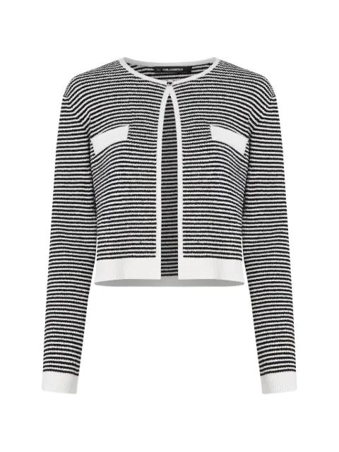 Ikon striped cardigan by KARL LAGERFELD