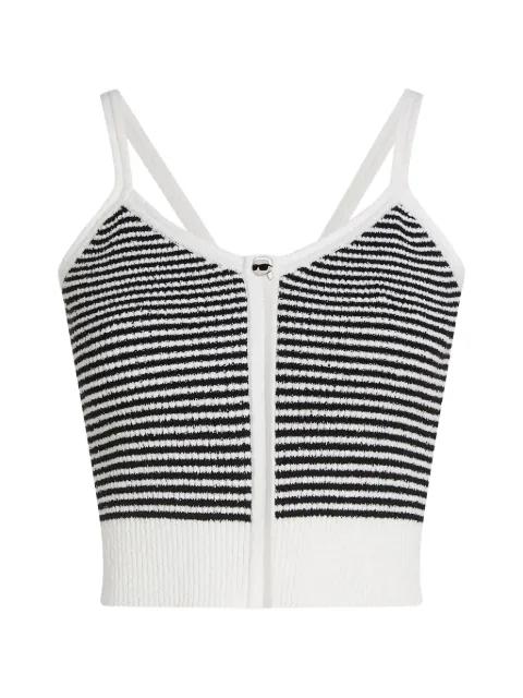 Ikon striped knit top by KARL LAGERFELD