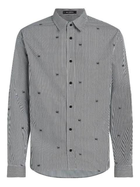 Ikon striped-pattern shirt by KARL LAGERFELD
