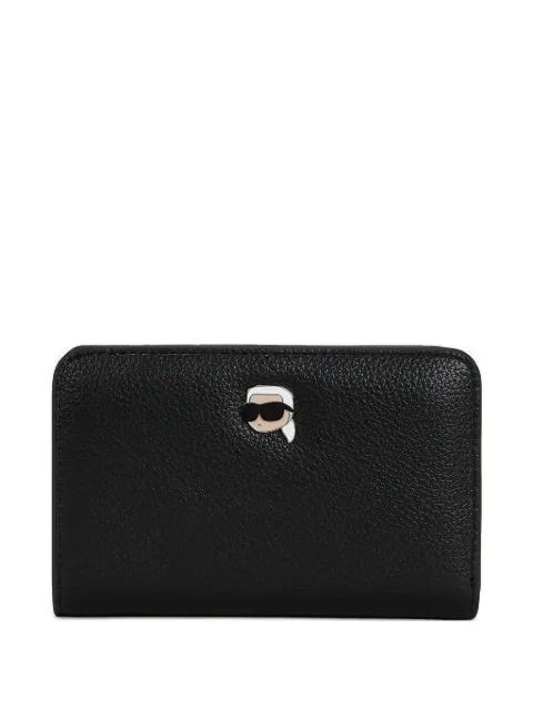 Ikonik Karl grained wallet by KARL LAGERFELD
