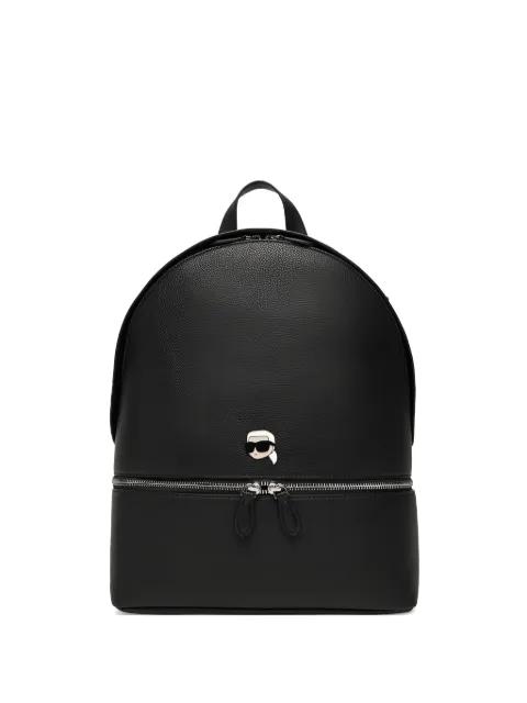 Ikonik logo-appliqué backpack by KARL LAGERFELD