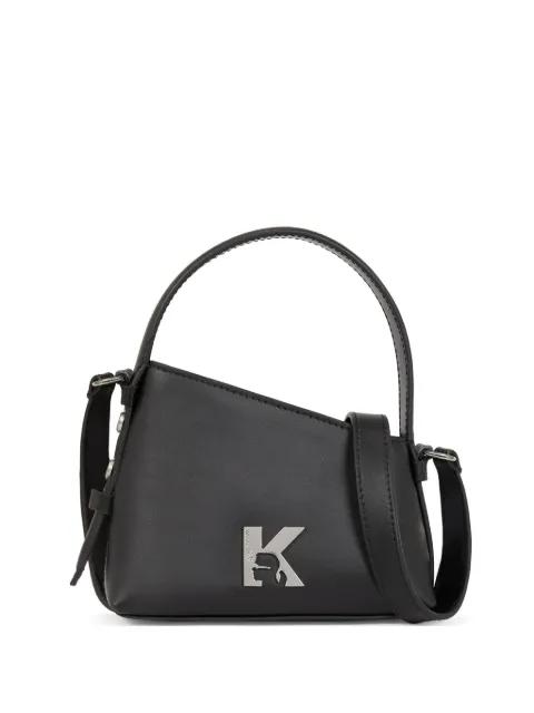 Geo angular-silhouette shoulder bag by KARL LAGERFELD JEANS