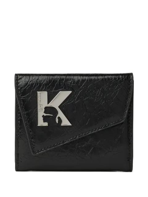 Geo logo-plaque wallet (two-piece) by KARL LAGERFELD JEANS