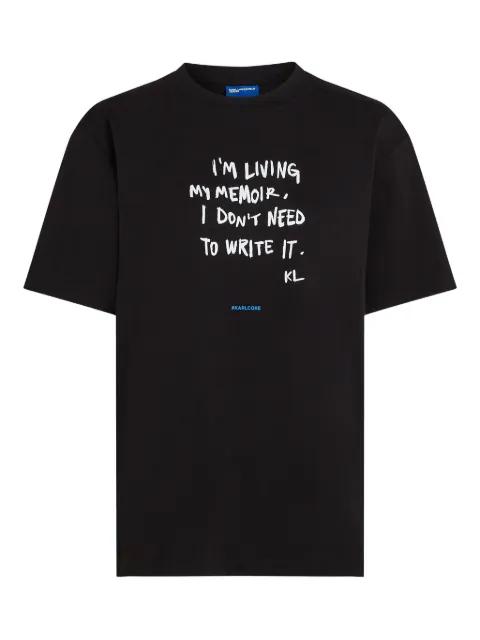 Karlism cotton T-shirt by KARL LAGERFELD JEANS