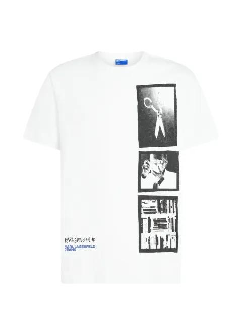 Polaroid print T-shirt by KARL LAGERFELD JEANS