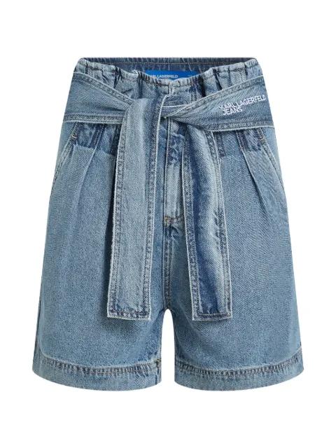 belt denim shorts by KARL LAGERFELD JEANS