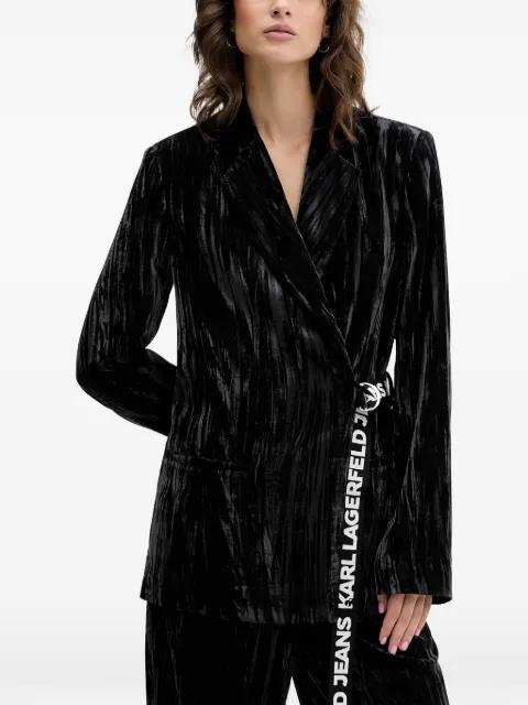 belted blazer by KARL LAGERFELD JEANS