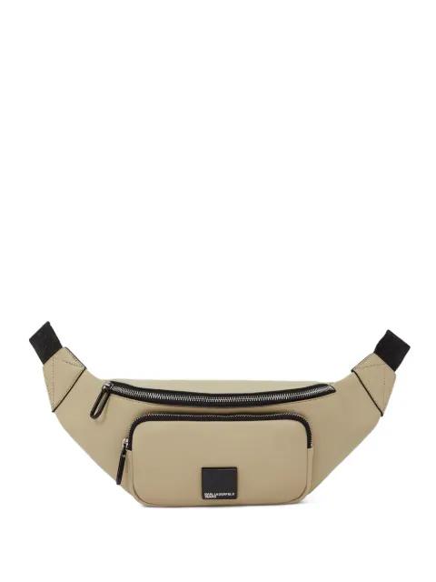 box logo zip fastening belt bag by KARL LAGERFELD JEANS