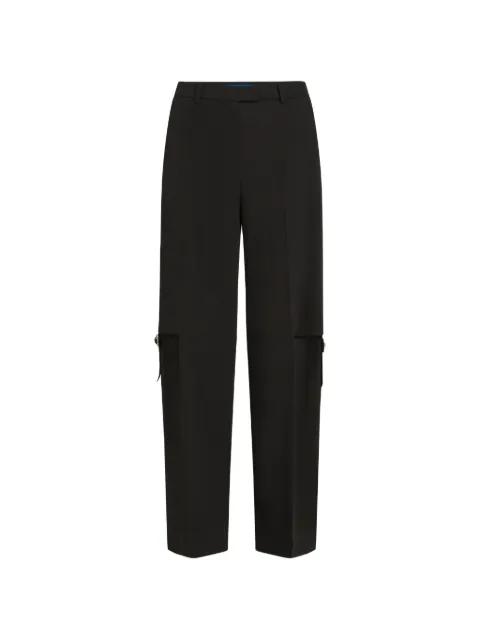 buckle-fastening cut-out trousers by KARL LAGERFELD JEANS