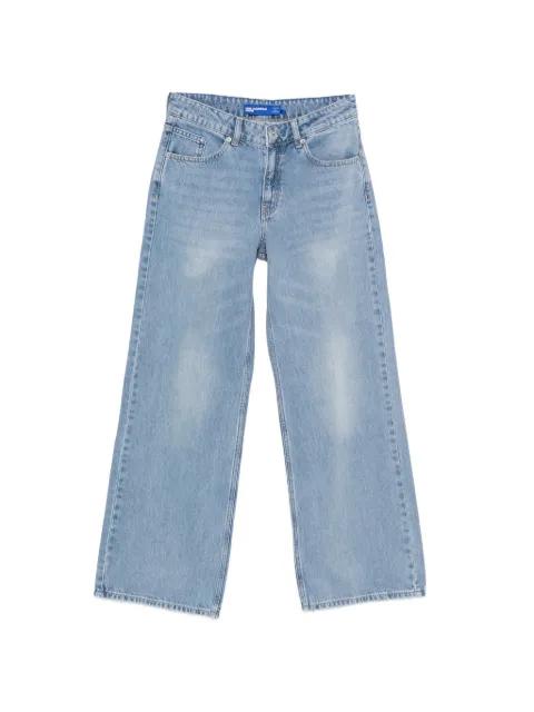 buton-fastening wide-leg jeans by KARL LAGERFELD JEANS