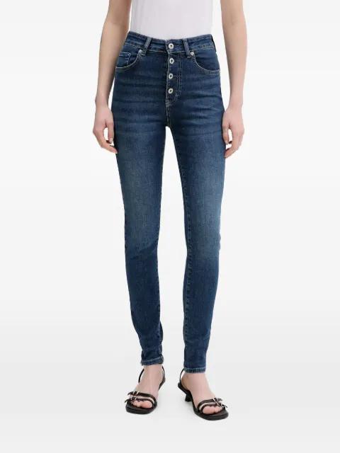 button-embellished jeans by KARL LAGERFELD JEANS