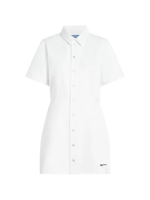 buttoned mini dress by KARL LAGERFELD JEANS