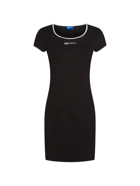 contrast-trim mini dress by KARL LAGERFELD JEANS