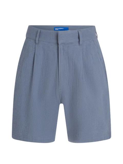crinkled tailored shorts by KARL LAGERFELD JEANS