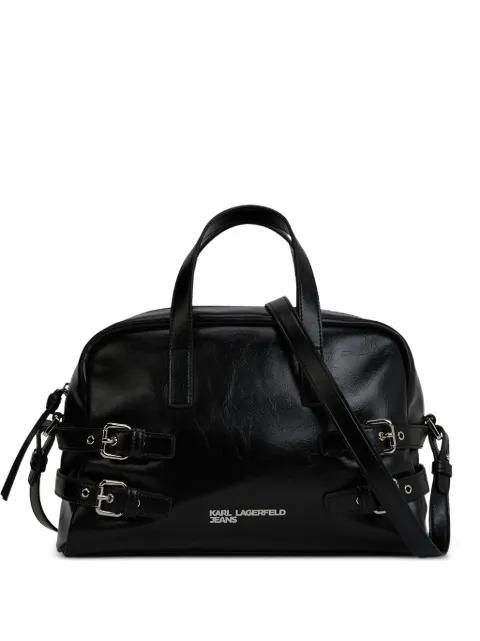 faux-leather tote bag by KARL LAGERFELD JEANS