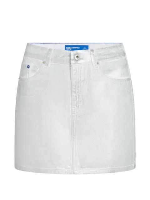 five-pocket denim mini skirt by KARL LAGERFELD JEANS