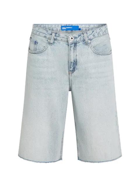 five-pocket denim shorts by KARL LAGERFELD JEANS