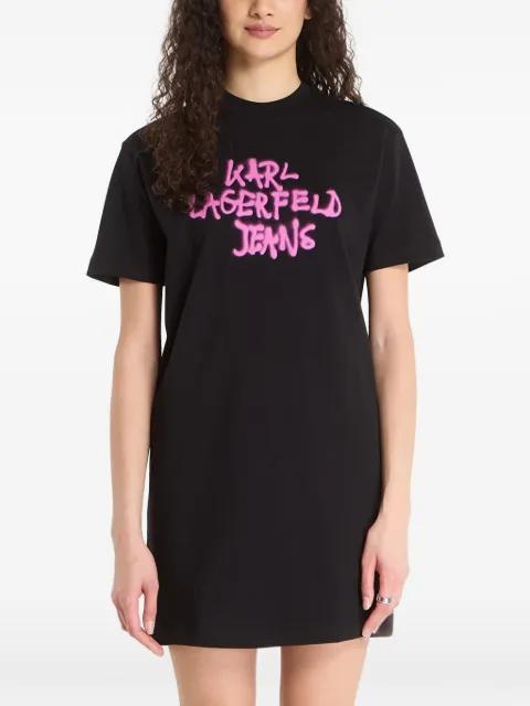 graffiti-print mini dress by KARL LAGERFELD JEANS