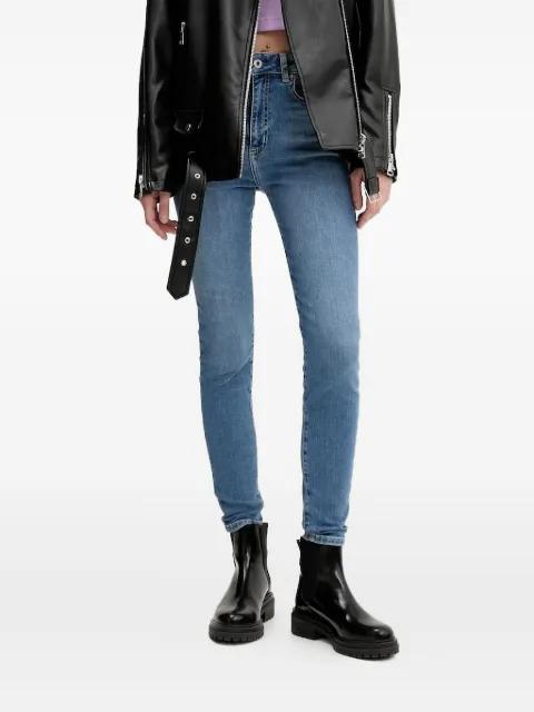 high-waisted jeans by KARL LAGERFELD JEANS