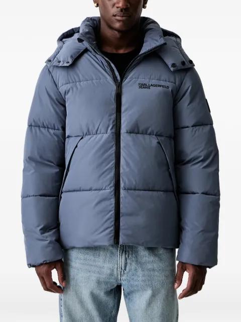 hoodied padded jacket by KARL LAGERFELD JEANS