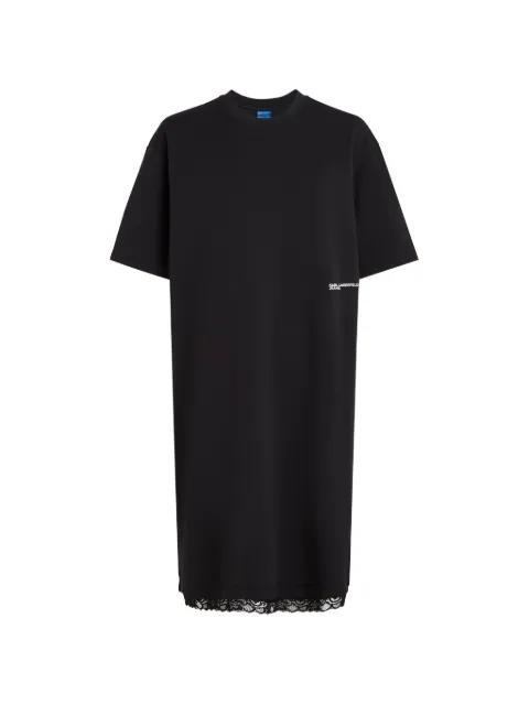 lace-hem mini dress by KARL LAGERFELD JEANS