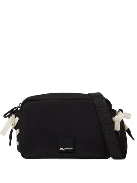 lace-up detail cross body bag by KARL LAGERFELD JEANS