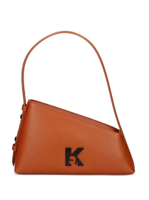 leather K-logo satchel by KARL LAGERFELD JEANS