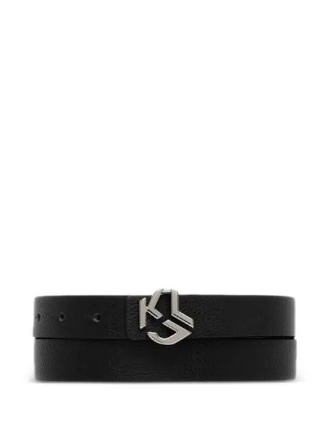 logo-buckle belt by KARL LAGERFELD JEANS