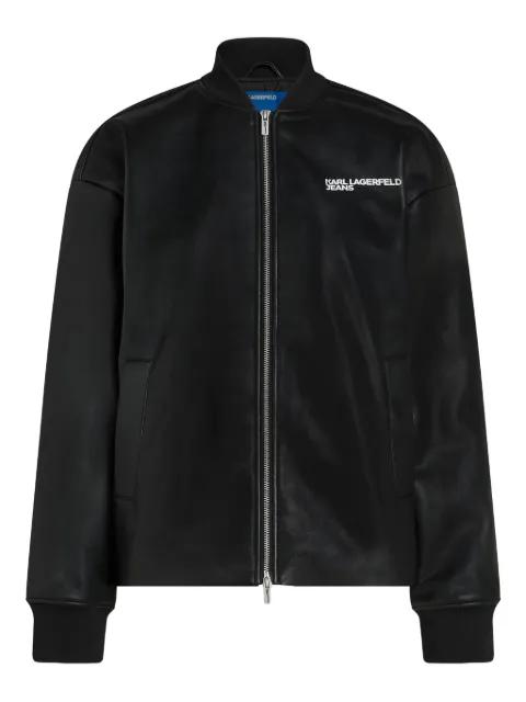 logo-detail bomber jacket by KARL LAGERFELD JEANS