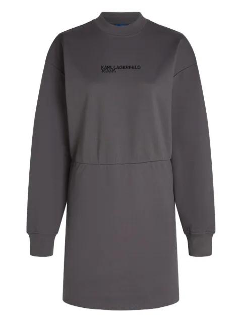 logo-detail cotton mini dress by KARL LAGERFELD JEANS