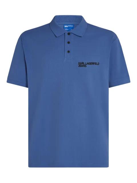 logo-detail polo shirt by KARL LAGERFELD JEANS