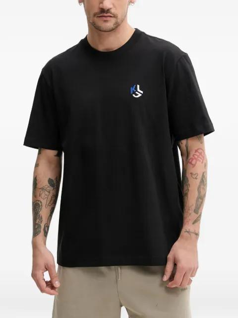 logo-embroidered T-shirt by KARL LAGERFELD JEANS
