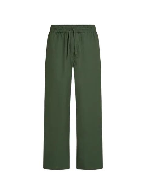 logo-embroidered drawstring trousers by KARL LAGERFELD JEANS