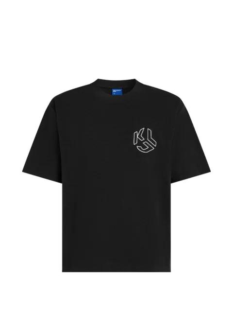 logo-embroidery T-shirt by KARL LAGERFELD JEANS