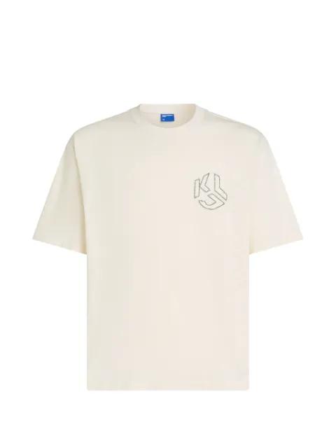 logo-embroidery T-shirt by KARL LAGERFELD JEANS
