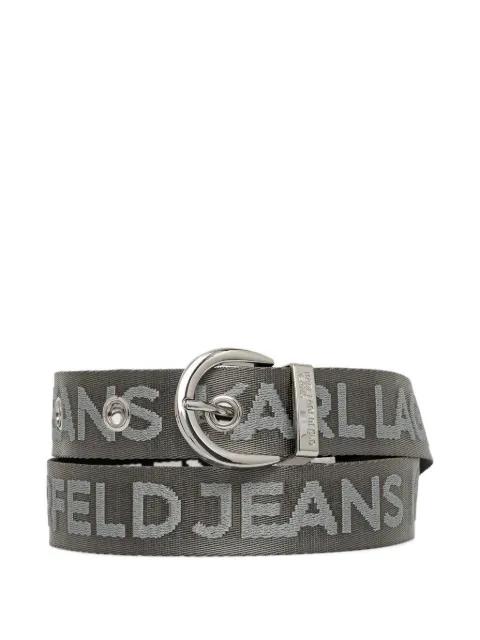 logo-jacquard reversible belt by KARL LAGERFELD JEANS