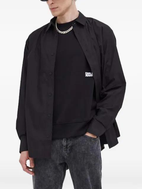 logo-patch shirt by KARL LAGERFELD JEANS
