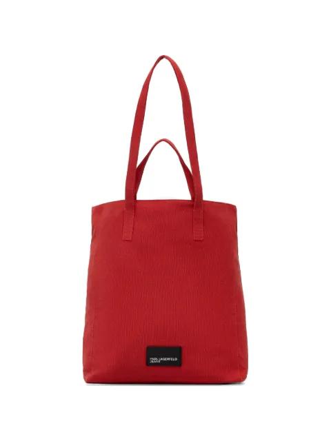 logo-patch tote bag by KARL LAGERFELD JEANS