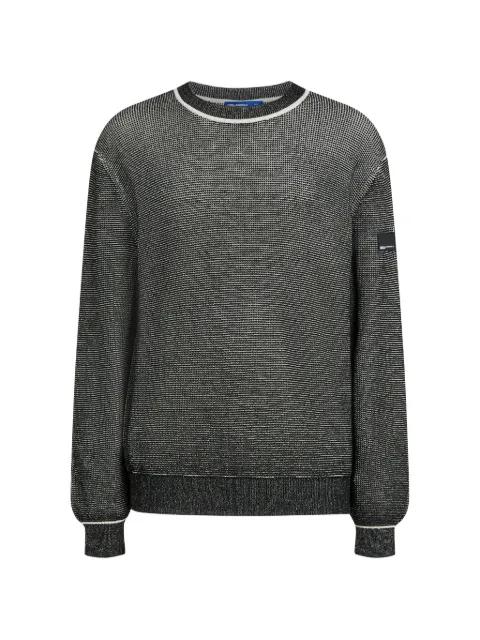 logo-patch waffle-knit sweater by KARL LAGERFELD JEANS