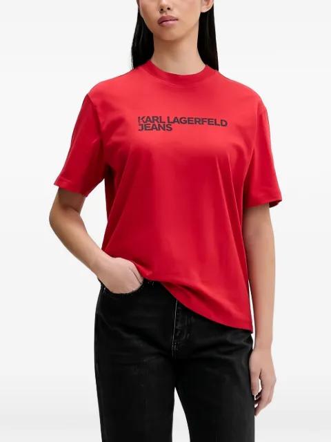 logo-print T-shirt by KARL LAGERFELD JEANS